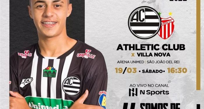 Em casa: Athletic e Villa Nova as 16:30 neste sábado