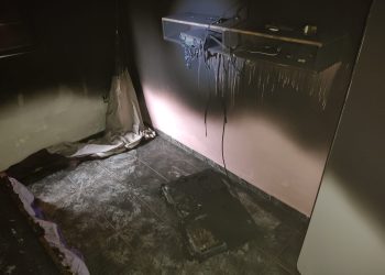 Bombeiros de congonhas atendem incêndio em residência