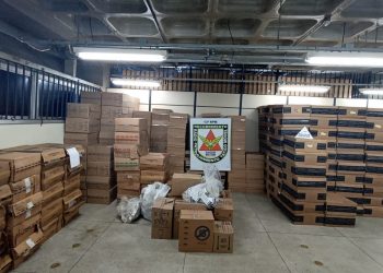 Cigarros sem notas fiscais foram apreendido em Barbacena