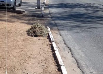 Limpeza nas ruas de Barbacena