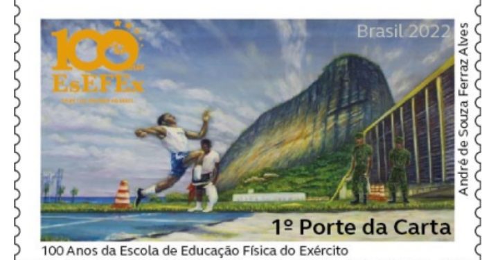 Selo homenageia centenário da Escola de Educação Física do Exército