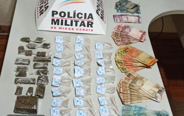 Adolescente de 19 anos é preso após receber uma carga de drogas que seria comercializada na praça de Andrelandia.