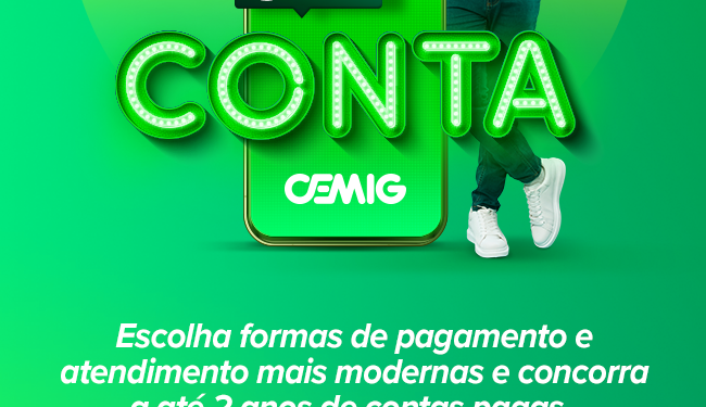 Clientes da Cemig podem ganhar até dois anos de faturas pagas