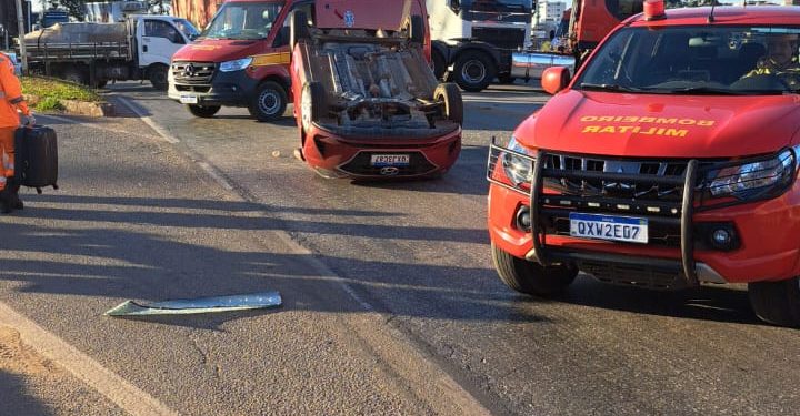Bombeiros atendem dois acidentes no mesmo trecho da br-040