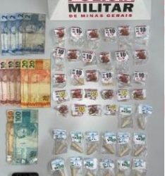Um menor de 17 anos e um jovem de 21 é preso por tráfico de drogas em Andrelândia