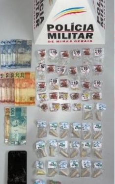 Um menor de 17 anos e um jovem de 21 é preso por tráfico de drogas em Andrelândia