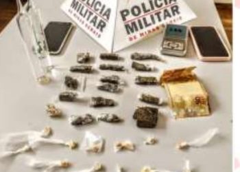 Jovem de 24 anos é preso por tráfico de drogas na cidade de Bom Jardim de Minas