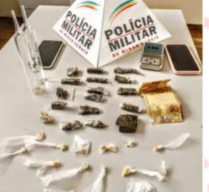 Jovem de 24 anos é preso por tráfico de drogas na cidade de Bom Jardim de Minas