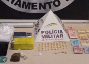54 pedras de crack e duas barras de maconhas são apreendidos em Lafaiete; dois homens são presos.