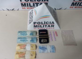 Homem é preso pelo crime de tráfico de drogas após ser abordado com êxtase, LSD e maconha.