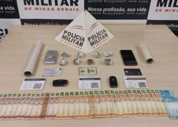 Após roubo na cidade de Lafaiete, policias localizaram autor em congonhas e o mesmo foi preso também com drogas