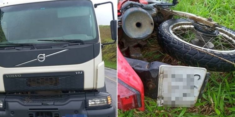 Motociclista morre em acidente com caminhão na BR-267.