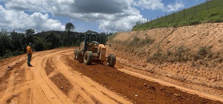 Estado já concluiu mais de 60% da pavimentação de rodovia entre Barão de Cocais e Caeté.