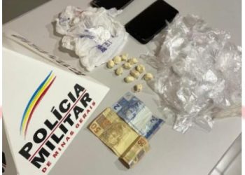 Dois homens foram presos em flagrante por tráfico de drogas em Nazareno.