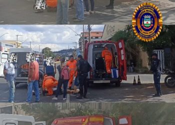 A Guarda Municipal foi acionada para atender um sinistro de trânsito na Avenida 31 de Março.