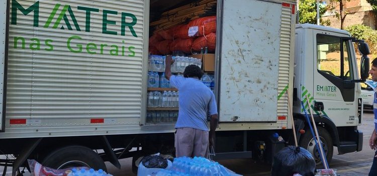 Emater-MG arrecada alimentos não perecíveis para o Rio Grande do Sul.