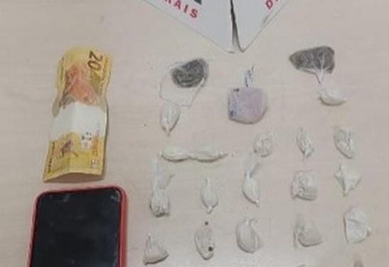 Polícia Militar apreende menor de 15 anos por tráfico de drogas em São João del -Rei.