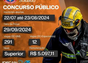 Corpo de Bombeiros Militar de Minas Gerais Abre Concurso Público com 329 Vagas e Salários de Até R$ 11.037