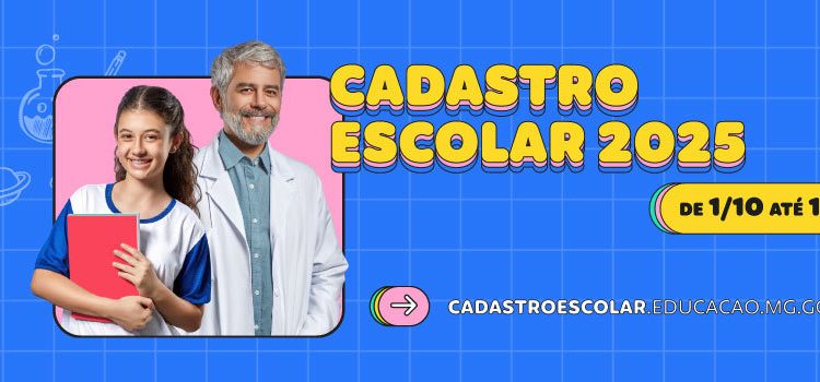 Cadastro Escolar 2025 para quem deseja estudar na rede pública de ensino de Minas Gerais começa nesta terça-feira (1/10)